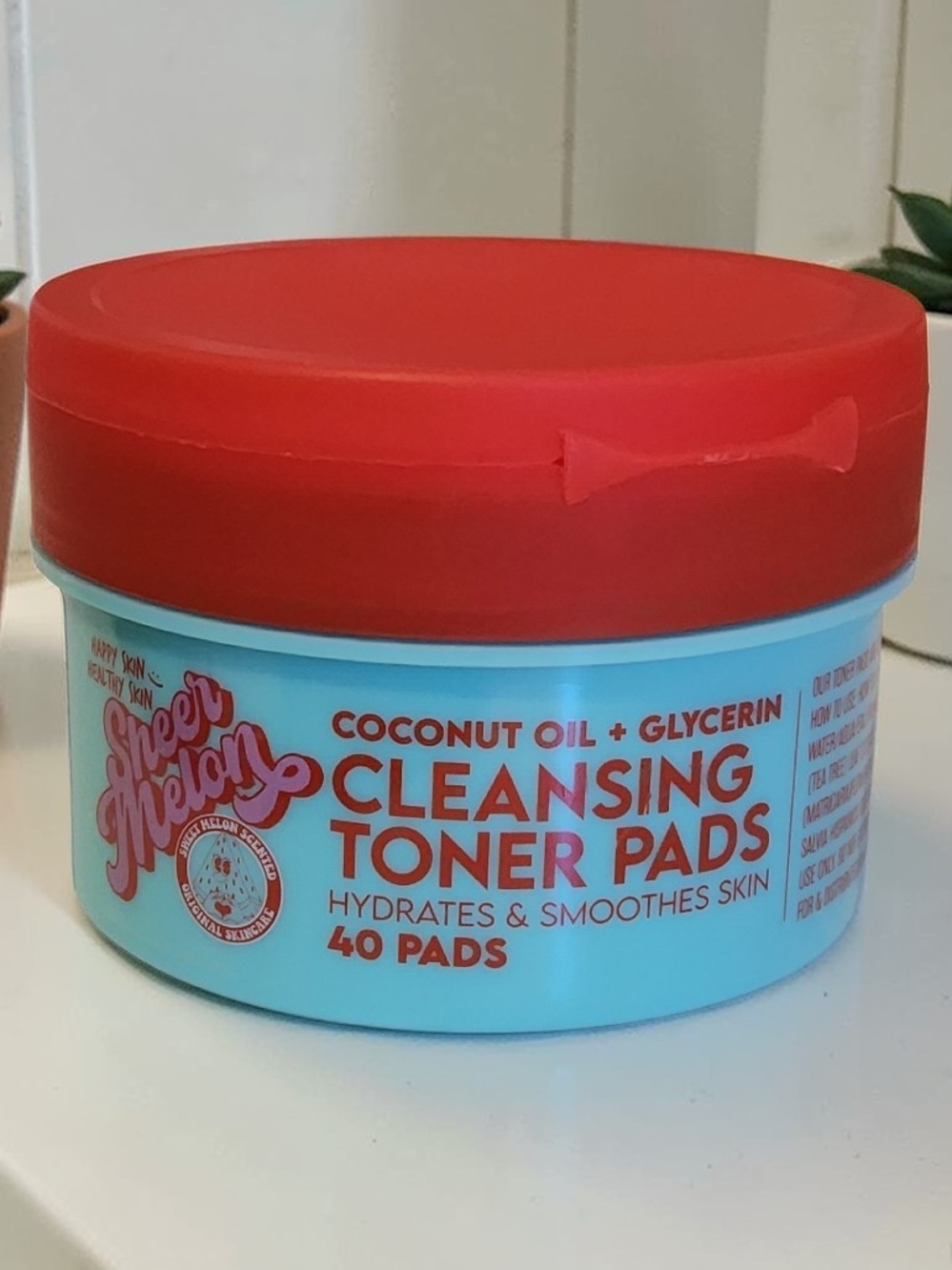 New Cleansing Toner Pads - Red & Aqua